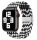 Apple Watch állítható fonott szövet óraszíj /fekete-fehér/ 44/45/46/49 mm