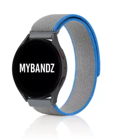 MYBANDZ Tépőzáras puha szövet óraszíj /szürke/ 22mm