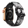 Apple Watch csatos szilikon óraszíj /blackflower/ 40/41 és 42mm