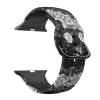 Apple Watch csatos szilikon óraszíj /blackflower/ 40/41 és 42mm