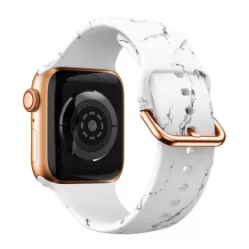  Apple Watch csatos szilikon óraszíj /márvány/ 40/41/42 mm