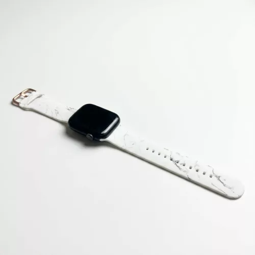Apple Watch csatos szilikon óraszíj /márvány/ 40/41/42 mm