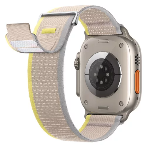 Apple Watch Trail Loop óraszíj /szürke-sárga/ 44/45/46/49 mm