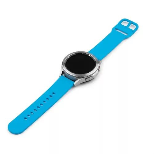 MYBANDZ Szilikon óraszíj fém csattal /égkék/ 22mm