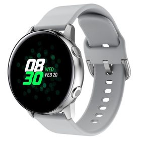 MYBANDZ Szilikon óraszíj ezüstös csattal /szürke/ 20mm