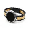 MYBANDZ Klasszikus fém óraszíj / fekete-rosegold / 20mm