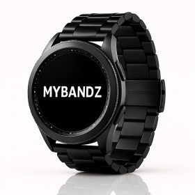 MYBANDZ Klasszikus fém óraszíj / fekete / 20mm