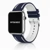 Apple Watch sportos szilikon óraszíj /kék-fehér/ 40/41 és 42mm