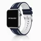 Apple Watch sportos szilikon óraszíj /kék-fehér/ 40/41 és 42mm