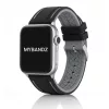 Apple Watch sportos szilikon óraszíj /fekete-szürke/ 44/45/46/49 mm