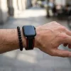 Apple Watch sportos szilikon óraszíj /fekete-piros/ 44/45/46/49 mm