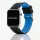 Apple Watch csatos szilikon óraszíj /fekete-kék/40/41 és 42 mm
