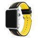 Apple Watch csatos szilikon óraszíj /fekete-sárga/ 40/41 és 42mm