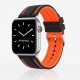 Apple Watch csatos szilikon óraszíj /fekete-narancs/ 40/41 és 42mm