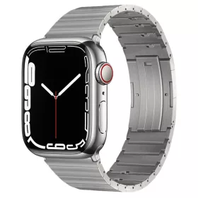   Apple Watch nagy láncszemes fém gyors záras óraszíj /ezüst/ 44/45/46/49 mm