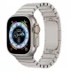 Apple Watch nagy láncszemes fém gyors záras óraszíj /starlight/ 44/45/46/49 mm