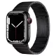 Apple Watch nagy láncszemes fém gyors záras óraszíj /fekete/ 44/45/46/49 mm