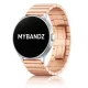 MYBANDZ Nagy láncszemes fém óraszíj - rosegold/ 22mm