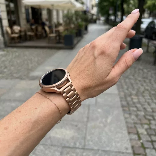 MYBANDZ Klasszikus fém óraszíj - Rosegold/ 22mm