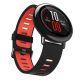 MYBANDZ Szilikon óraszíj / fekete-piros / 22mm