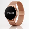 MYBANDZ Csatos milánói  fém óraszíj / rosegold / 18mm