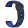 MYBANDZ Lélegző szilikon óraszíj / fekete-kék / 22mm