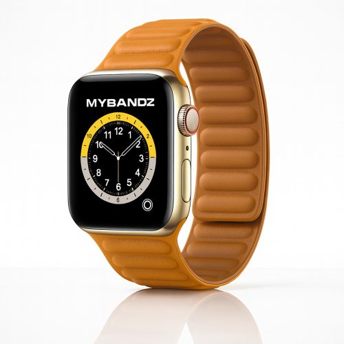 Apple Watch két részes mágneses szilikon pánt /narancs/42/44/45/49 mm