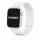 Apple Watch Litchi mágneses szilikon óraszíj /fehér/ 44/45/46/49 mm