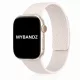 Apple Watch Litchi mágneses szilikon óraszíj /bézs/ 44/45/46/49 mm