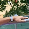 Apple Watch Litchi mágneses szilikon óraszíj /bézs/ 44/45/46/49 mm