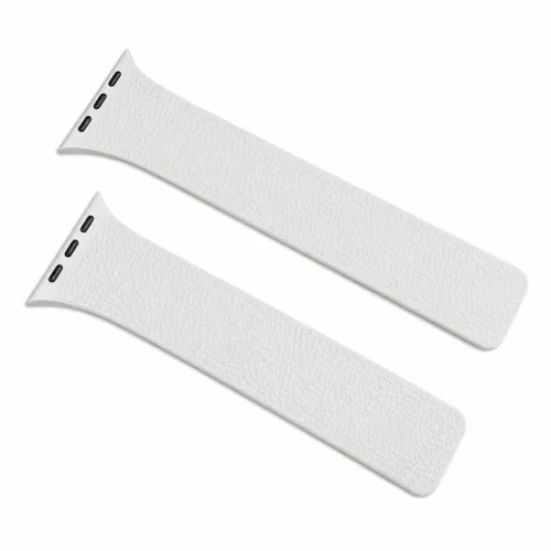 Apple Watch Litchi mágneses szilikon óraszíj /bézs/ 44/45/46/49 mm