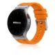 Mybandz Element szilikon óraszíj-Samsung Galaxy Watch 4-5-6-7/narancs-ezüst/20mm