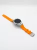 Mybandz Element szilikon óraszíj-Samsung Galaxy Watch 4-5-6-7/narancs-ezüst/20mm