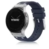 Mybandz Element szilikon óraszíj-Samsung Galaxy Watch 4-5-6-7/mélykék-ezüst/20mm