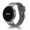 Mybandz Element szilikon óraszíj-Samsung Galaxy Watch 4-5-6-7/antracitszürke-ezüst/20mm