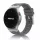 Mybandz Element szilikon óraszíj-Samsung Galaxy Watch 4-5-6-7/antracitszürke-ezüst/20mm