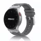 Mybandz Element szilikon óraszíj-Samsung Galaxy Watch 4-5-6-7/antracitszürke-ezüst/20mm