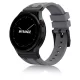 Mybandz Element szilikon óraszíj-Samsung Galaxy Watch 4-5-6-7/antracitszürke-fekete/20mm