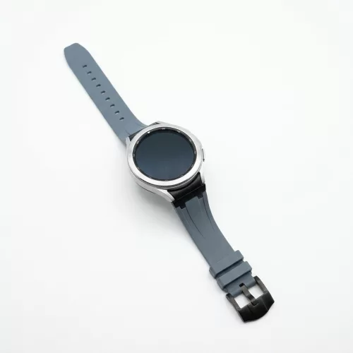 Mybandz Element szilikon óraszíj-Samsung Galaxy Watch 4-5-6-7/antracitszürke-fekete/20mm