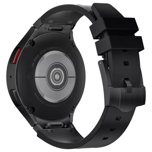 Mybandz Element szilikon óraszíj-Samsung Galaxy Watch 4-5-6-7/fekete-fekete/20mm