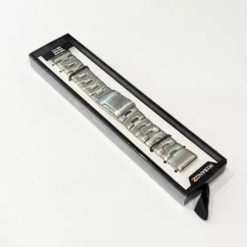 Mybandz Titán fém óraszíj / ezüst (Garmin 22 mm-es QF)