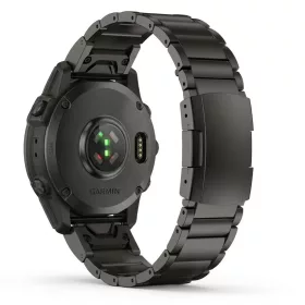   Mybandz Titán Oyster fém óraszíj / fekete (Garmin 26 mm-es QF)