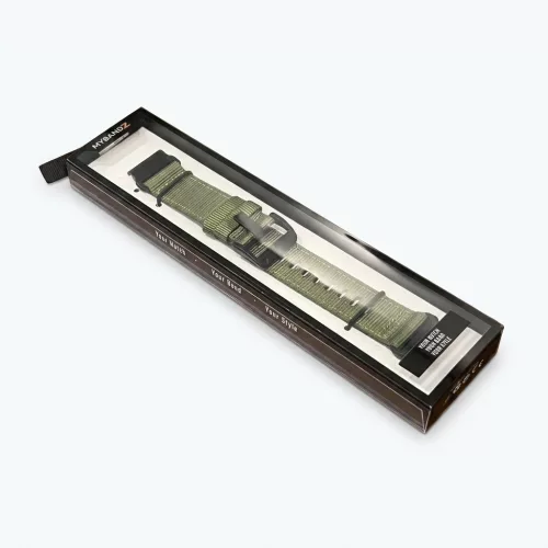 Mybandz Szövet óraszíj /zöld (Garmin 22 mm-es QF)