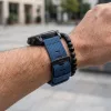 Mybandz Szövet óraszíj /kék (Garmin 22 mm-es QF)