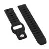 Mybandz bordázott szilikon óraszíj-fekete/22mm