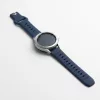 Mybandz bordázott szilikon óraszíj-mélykék/20mm