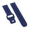 Mybandz bordázott szilikon óraszíj-mélykék/20mm
