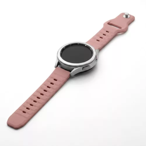 Mybandz bordázott szilikon óraszíj-púder/20mm