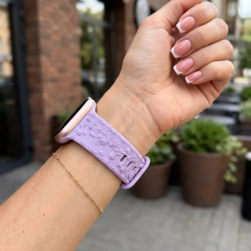 Apple Watch Rosy szilikon óraszíj-lila 40/41 és 42mm