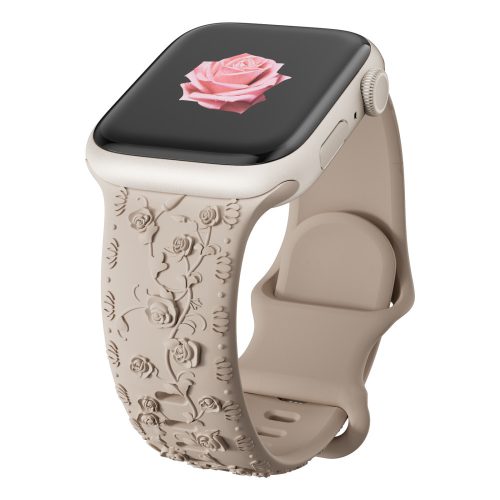 Apple Watch Rosy szilikon óraszíj-homok 40/41 és 42mm